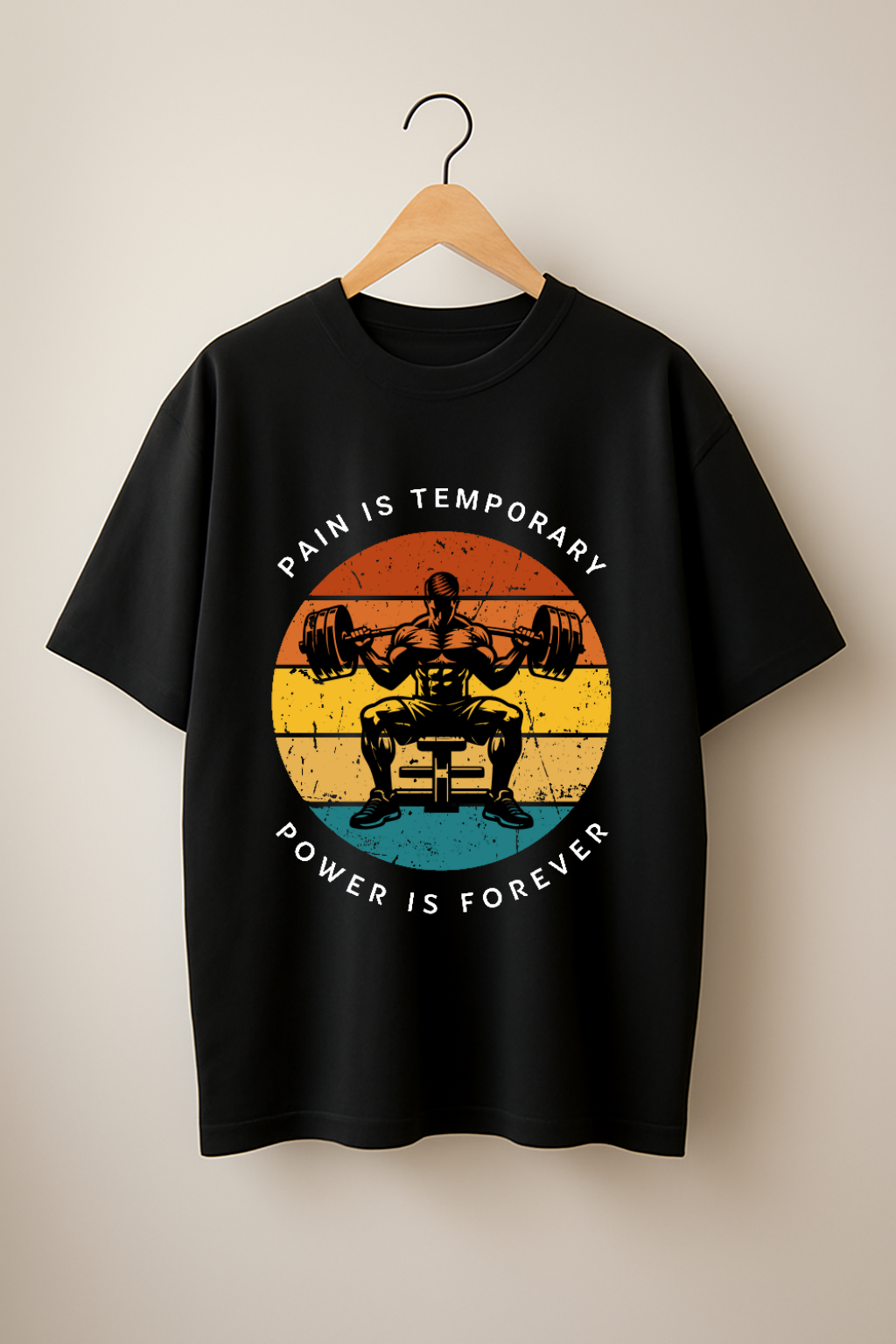 Pain Is Temporary – Power Forever Gym T-Shirt